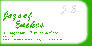 jozsef enekes business card